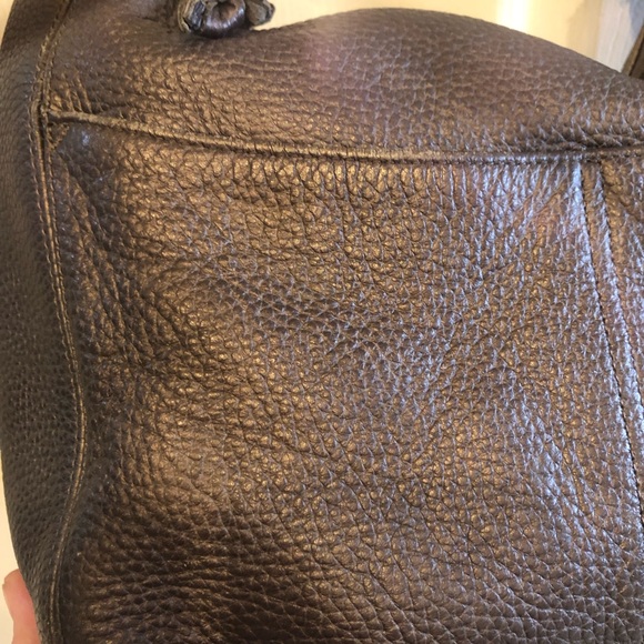 Brighton metallic slate grey hobo bag with sterling silver plated strap detail - Picture 13 of 14